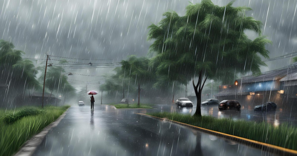 Possibility of heavy rain and storms