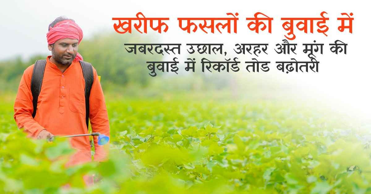 Record-Breaking Increase in Arhar and Moong Sowing