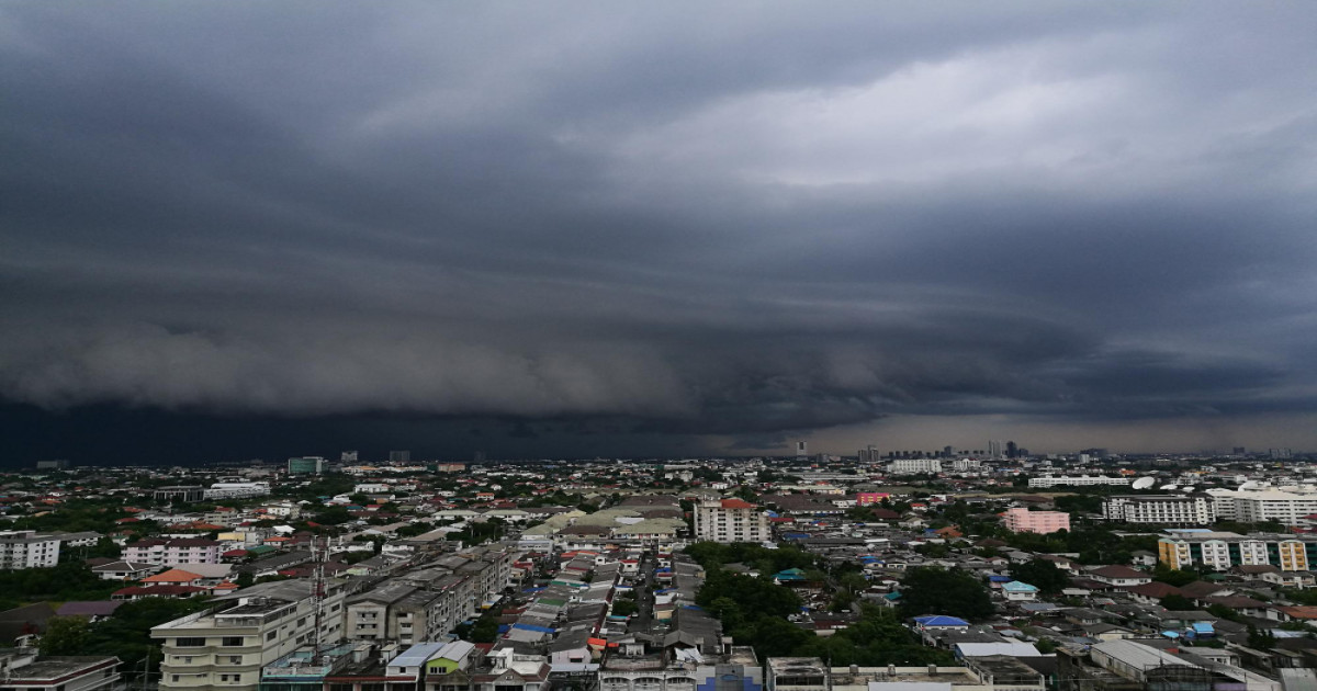 Heavy rain clouds over Madhya Pradesh