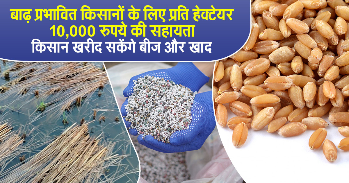 बाढ़ प्रभावित किसानों की सहायता