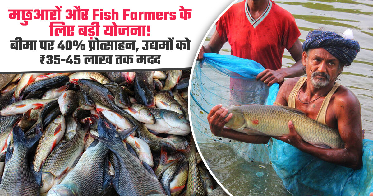 मछली किसानों को बीमा और सरकारी मदद