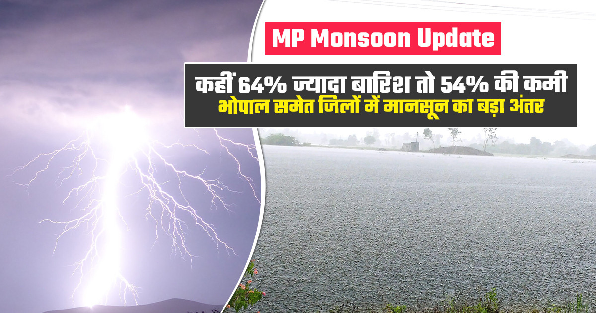 मध्य प्रदेश में बारिश का इंतजार करते किसान; कई जिलों में अब भी सामान्य से कम बारिश।