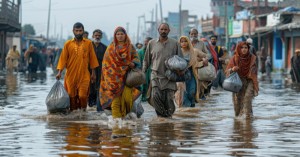 Union Minister visited the flood-affected areas in Andhra Pradesh and announced compensation for crop damage