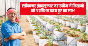 एग्रीकल्चर इंफ्रास्ट्रक्चर फंड स्कीम में किसानों को 3 प्रतिशत ब्याज छूट का लाभ