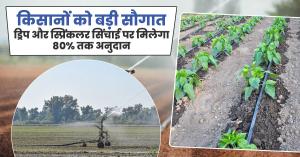 PMKSY: किसानों को बड़ी सौगात – ड्रिप और स्प्रिंकलर सिंचाई पर मिलेगा 80% तक अनुदान