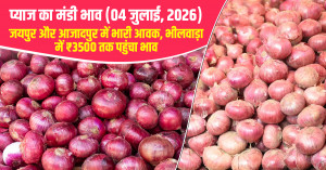 Onion arrivals and prices in Delhi and rajesthan markets (July 04, 2026)