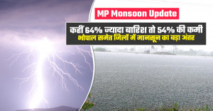 मध्य प्रदेश में बारिश का इंतजार करते किसान; कई जिलों में अब भी सामान्य से कम बारिश।